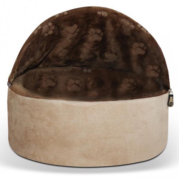 Будиночок-лежак для котів K&H Kitty Hooded Шоколадний (2996)