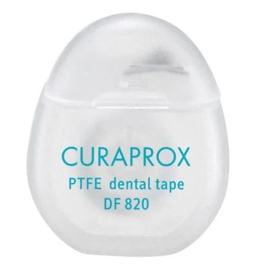 Нить межзубная тефлоновая Curaprox Dental tape DF 820 PTFE с хлоргекседином 5 м (1799833674)