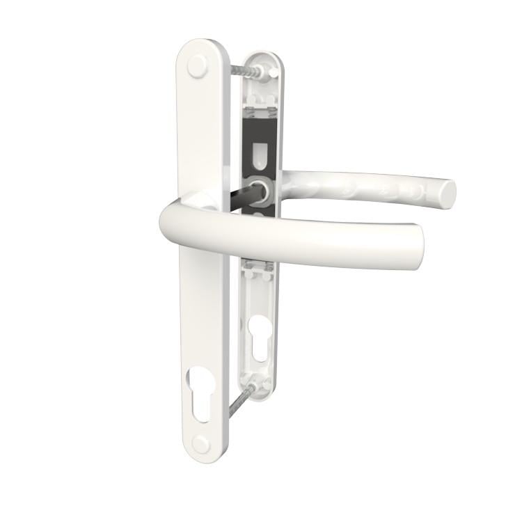 Гарнитур нажимной ASTEX Antey DHS 85/26/200 мм с фиксирующей пружиной Белый (DHS 85/26/20 RAL9016) - фото 1