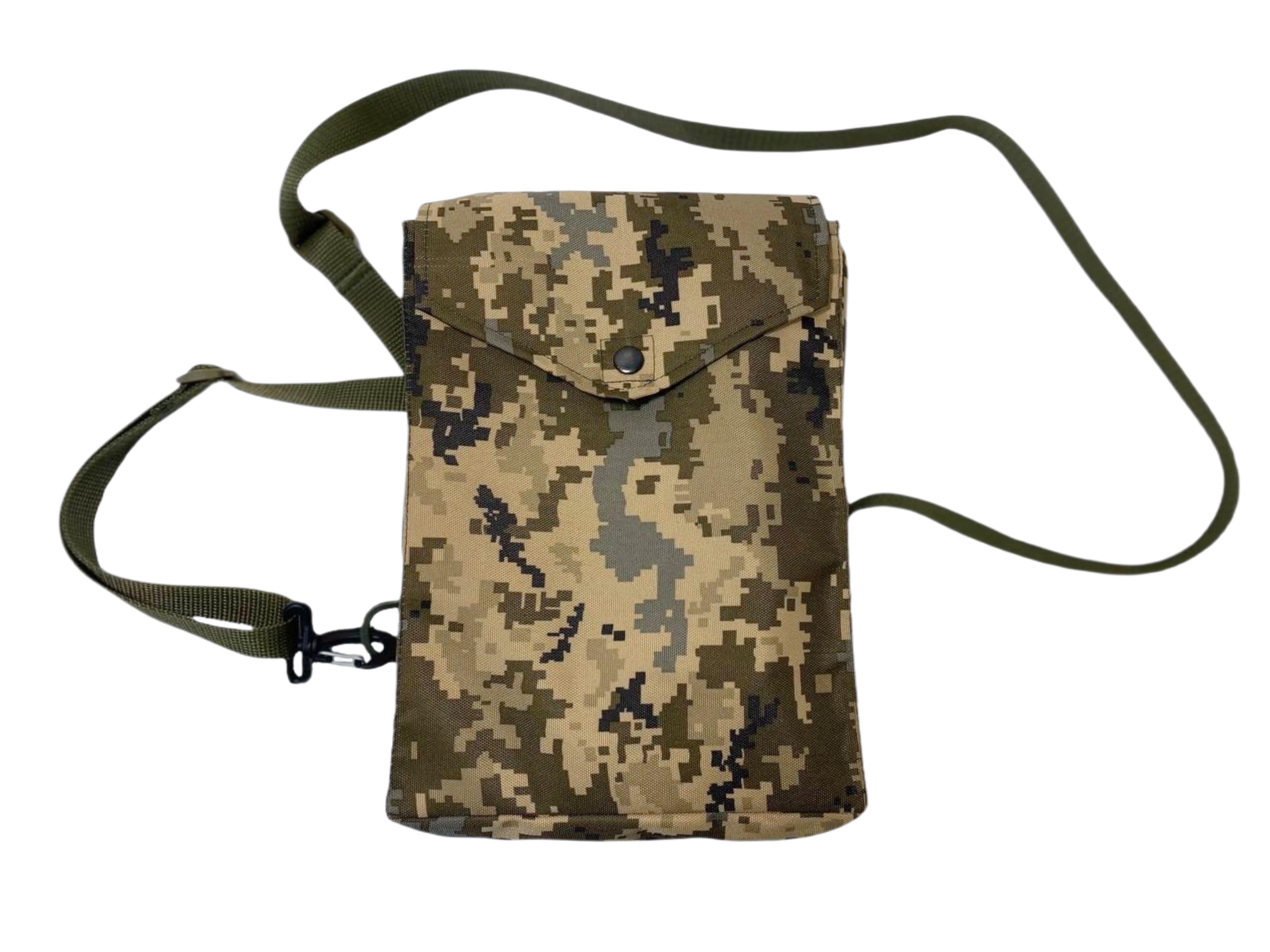 Сумка для противогаза универсальная с регулируемыми ремнями Пиксель