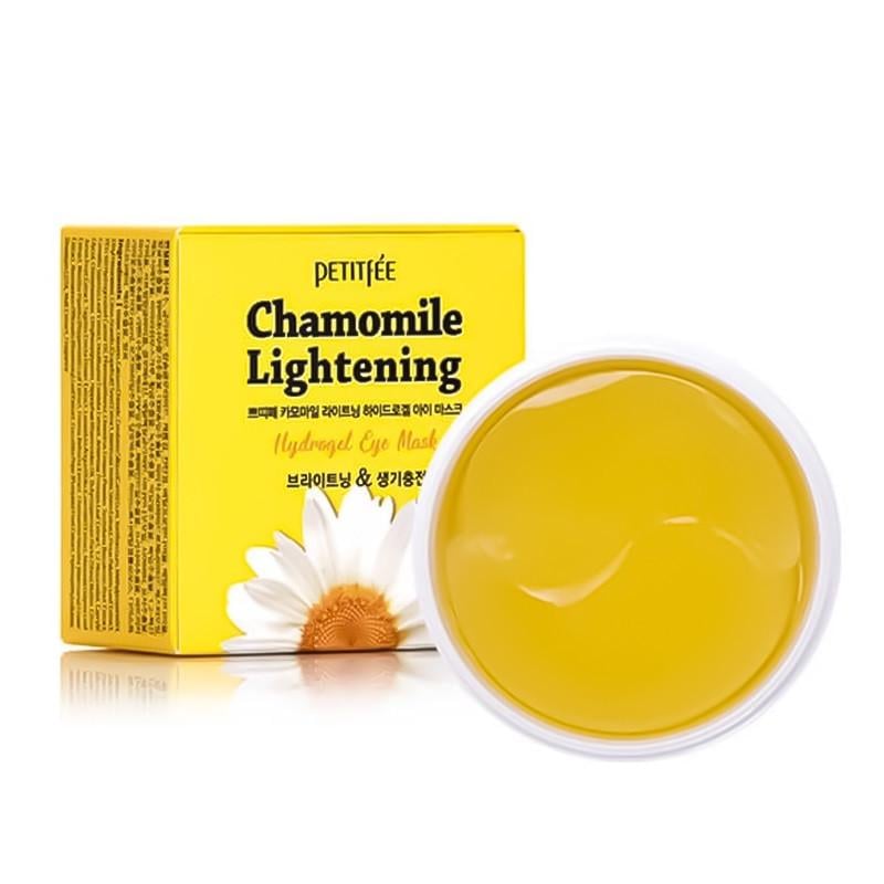 Патчи под глаза гидрогелевые осветительные с экстрактом ромашки Petitfee Chamomile Lightening Hydrogel Eye Mask 60 шт. (2858569436)