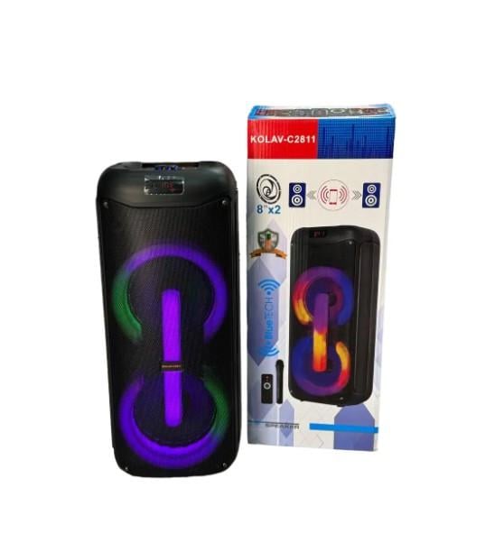 Портативна акустична система з радіомікрофоном KOLAV C2811 (USB/BT/FM/TWS)