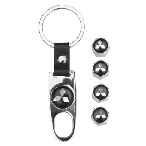 Ковпачки на ніпель модельні CN MITSUBISHI з брелоком Chrom (00000067132)