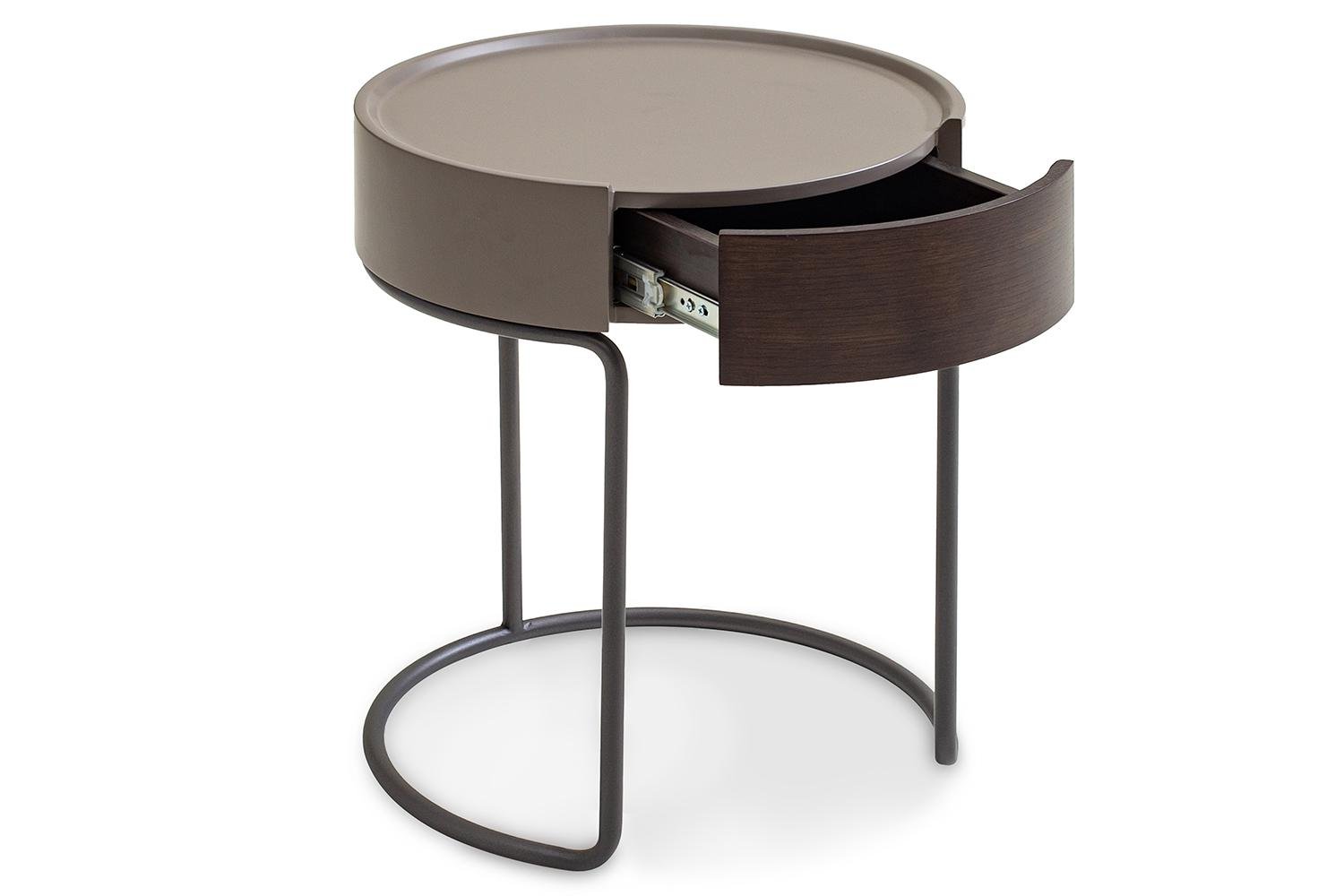 Тумбочка прикроватная Valerio 1 ящик Smoky oak matt stone base (16041) - фото 9