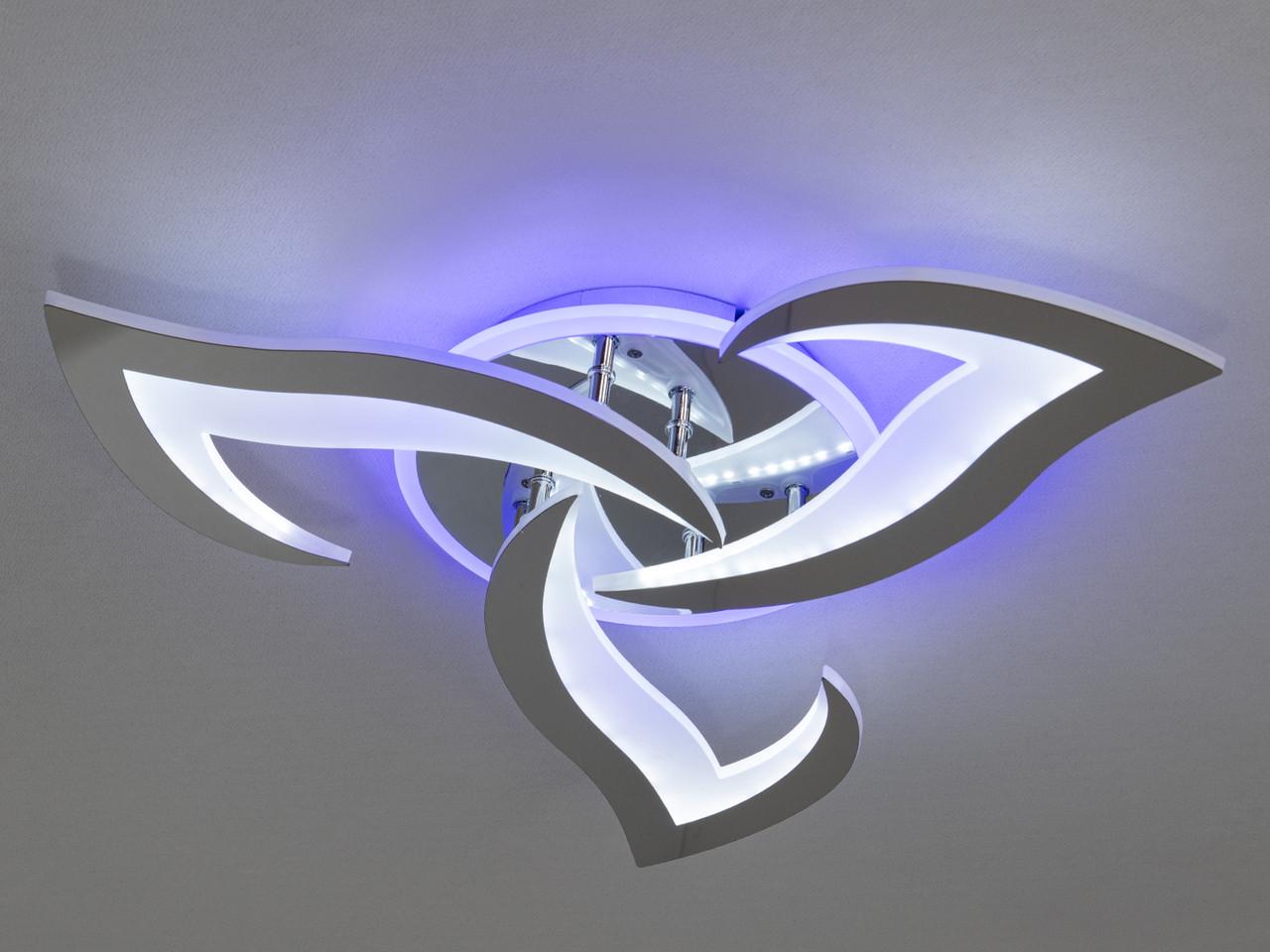 Люстра потолочная LED 8146-3HR-LS с димером 45W на 8 м2 Хром (2489048166) - фото 2 Люстра потолочная LED 8146-3HR-LS с димером 45W на 8 м2 Хром (2489048166) - фото 2