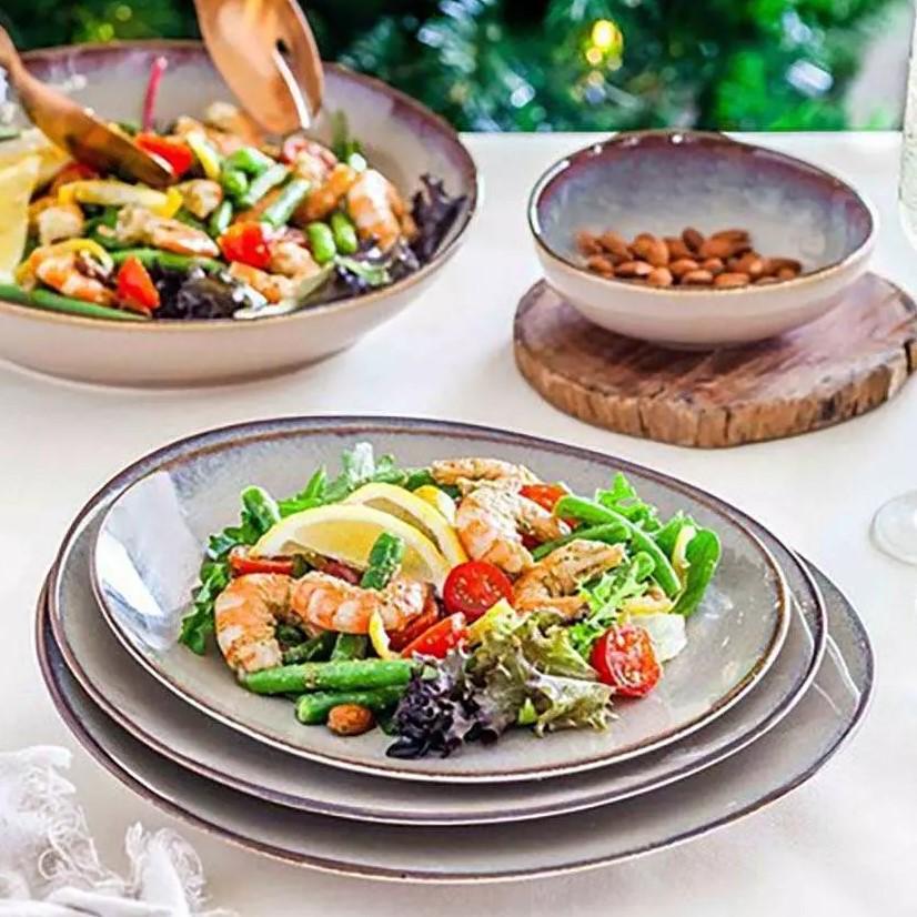 Тарілка десертна/закусочна Ariane Vital Coupe elevated AVCARN257111024 порцелянова 24 см Splash beige (A1024) - фото 2 Тарілка десертна/закусочна Ariane Vital Coupe elevated AVCARN257111024 порцелянова 24 см Splash beige (A1024) - фото 2