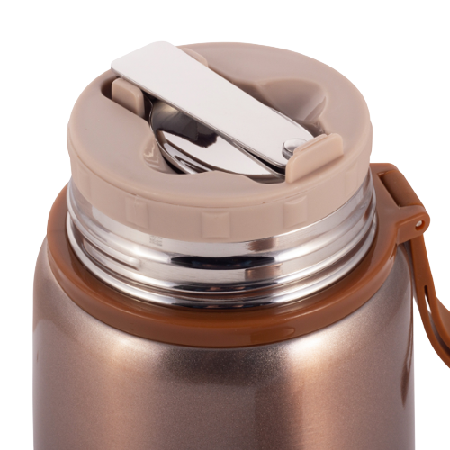 Термос харчовий Kamille 2099 нержавіюча сталь 530 мл Сірий/Золотий - фото 5 Термос харчовий Kamille 2099 нержавіюча сталь 530 мл Сірий/Золотий - фото 5