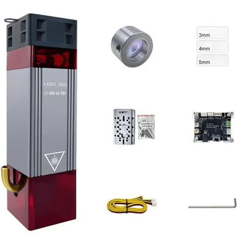 Модуль лазерний з подачею повітря для різання гравіювання LT-80W-AA-PRO 80 Вт 450нм (358194) - фото 2 Модуль лазерний з подачею повітря для різання гравіювання LT-80W-AA-PRO 80 Вт 450нм (358194) - фото 2