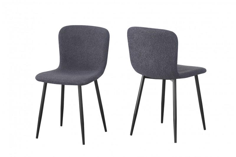 Кухонный стул Мікс Меблі Юкки Черный/Букле темно-серый (26723923) - фото 5