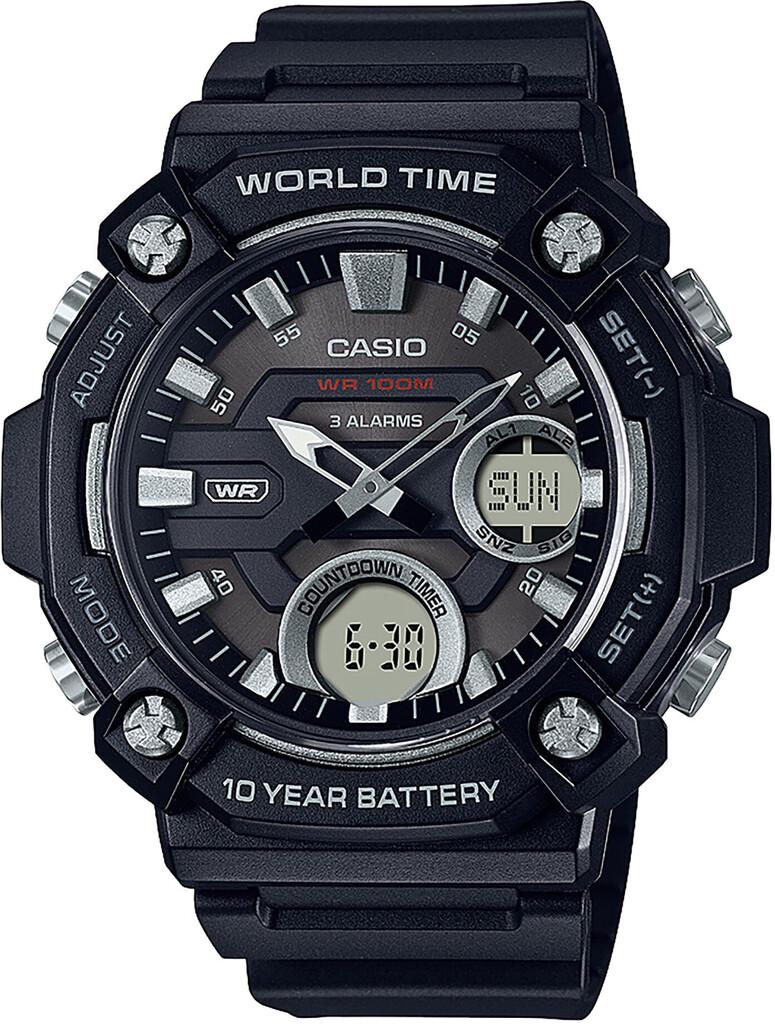 Наручные часы мужские Casio AEQ-120W-1AVDF можно плавать d 49 мм
