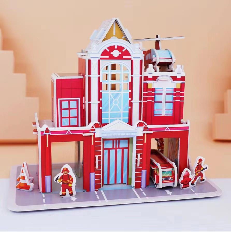 3D-пазл Пожарная станция (34123359)