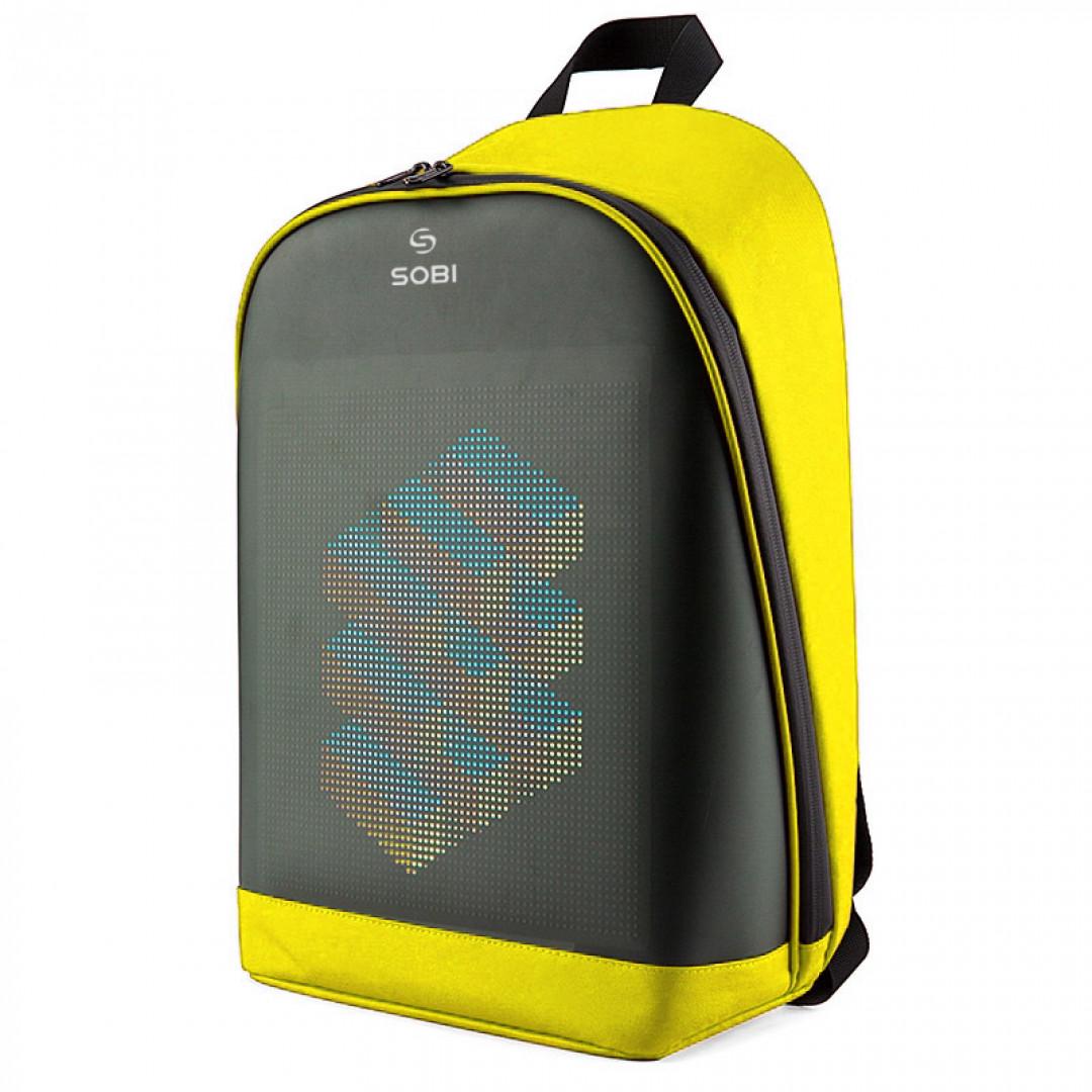 ᐉ Рюкзак Sobi Pixel Plus SB9707 з LED екраном Yellow • Краща ціна в ...
