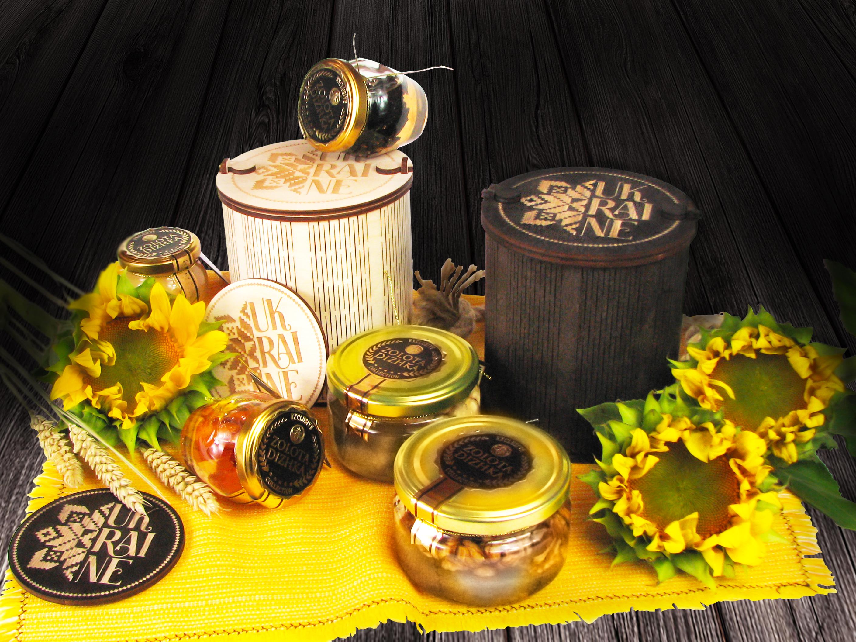 ᐉ Подарочный набор Ukraine Box №2 акациевый мед с орехами и ...