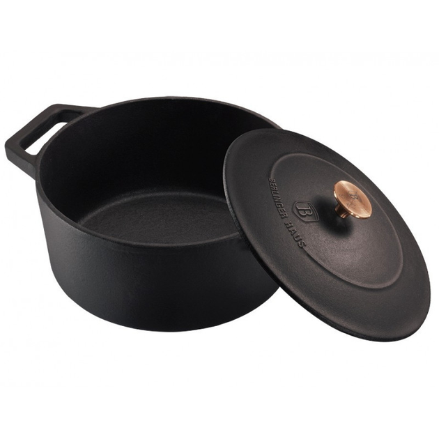 Каструля чавунна 2,75 л Berlinger Haus Metallic Line Rose Gold Edition (BH-6491) - фото 2 Каструля чавунна 2,75 л Berlinger Haus Metallic Line Rose Gold Edition (BH-6491) - фото 2