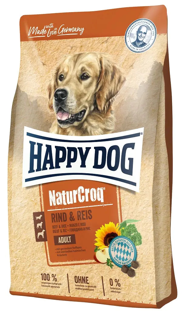 Корм сухий для собак Happy Dog NaturCroq Rind&Reis з яловичиною та рисом 15 кг (60517)