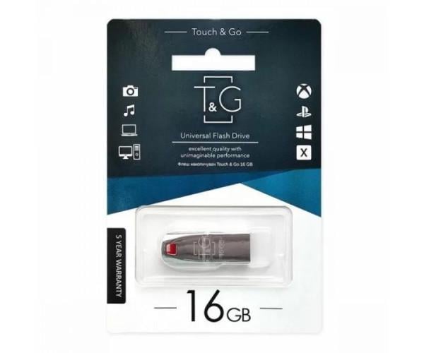 Флешка USB Drive T&G 16Gb USB 2.0 Steel