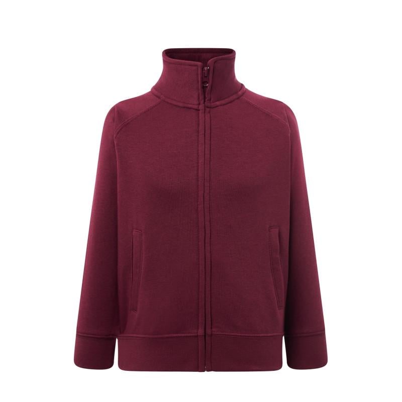 Кофта детская JHK KID FULL ZIP SWEATSHIRT 1/2 Бордовый (BU)