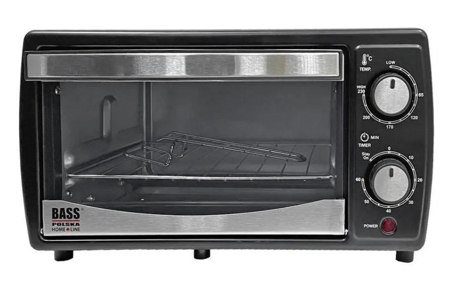 Электрическая печь Bass Polska BH 10372 700/950 Вт с грилем таймером 60 мин до 230 °C 10 л Черный (BH10372) Электрическая печь Bass Polska BH 10372 700/950 Вт с грилем таймером 60 мин до 230 °C 10 л Черный (BH10372)