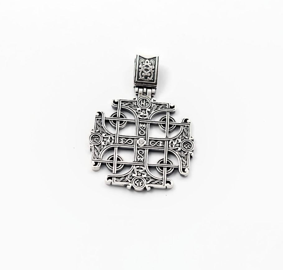 Подвеска крест Maxi Silver 9341 Мальтийский (89341)