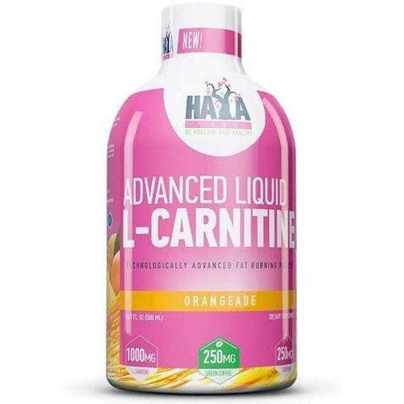 Жироспалювачі Haya Labs Advanced Liquid L-Carnitine 500 мл Апельсин