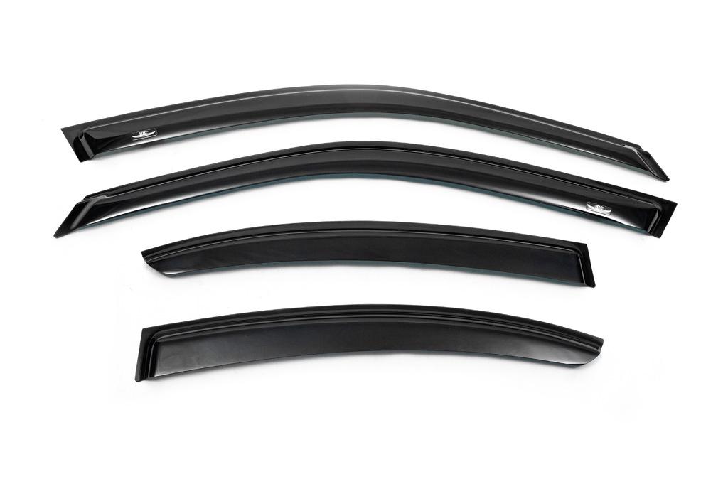 Ветровики SD HIC для BMW 3 серия E-46 1998-2006 гг. поликарбонат Черный
