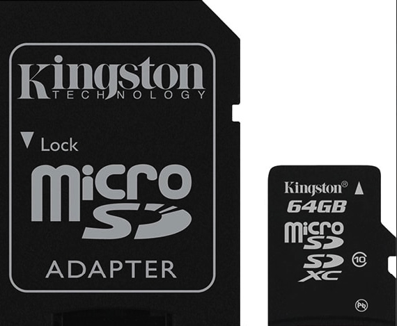 Карта памяти micro SDHC Kingston class 10 UHS 3 с адаптером 64GB (MLD_V231)