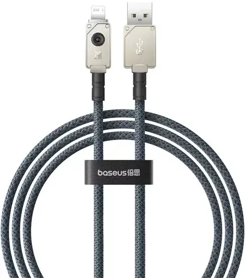 Кабель BASEUS Unbreakable Series Fast Charging Cable USB to Lightning P10355802221-00 2,4A 1 м White