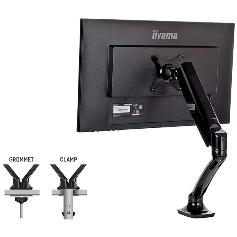 Кронштейн для монітора Iiyama DS3001C-B1 настільний 10-27" Чорний (22631575) - фото 6 Кронштейн для монітора Iiyama DS3001C-B1 настільний 10-27" Чорний (22631575) - фото 6