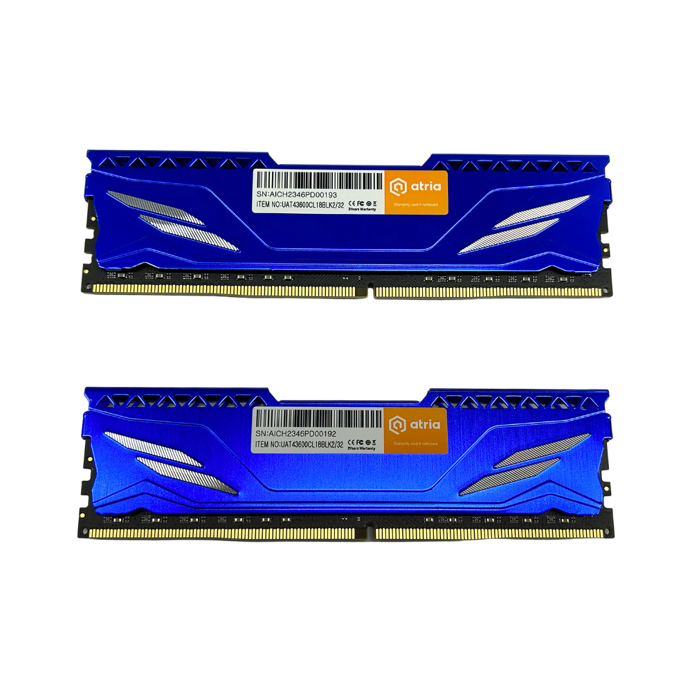 Оперативна пам'ять ATRIA Fly UAT43600CL18BLK2/32 DDR432 ГБ 3600 мГц для настільних ПК Blue (13827055) - фото 2