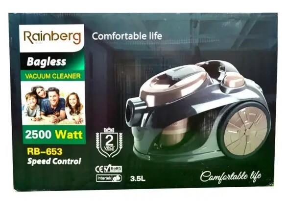 Пилосос контейнерний Rainberg 356 2500W 600 Вт 220V без мішка 3,5 л (RB-653b) - фото 2
