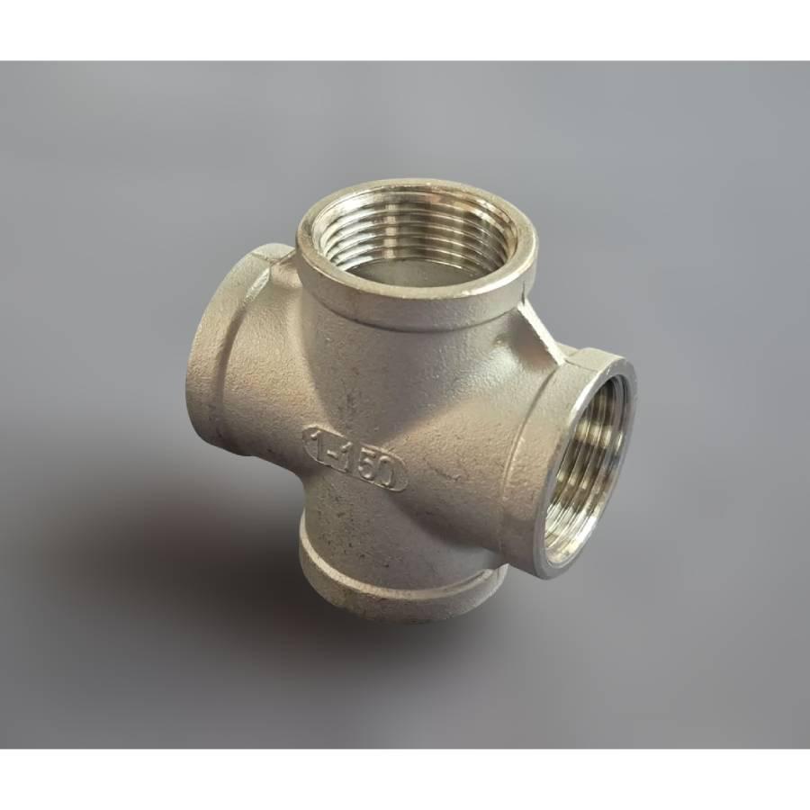 Крестовина DN25 ВР BSPP равнопроходная н/ж сталь AISI304 Class 150 1" (29510280) - фото 4 Крестовина DN25 ВР BSPP равнопроходная н/ж сталь AISI304 Class 150 1" (29510280) - фото 4