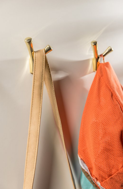 Крючок для одежды настенный GTV TORNA металлический 71х81х47 мм Золото (24767934) - фото 5