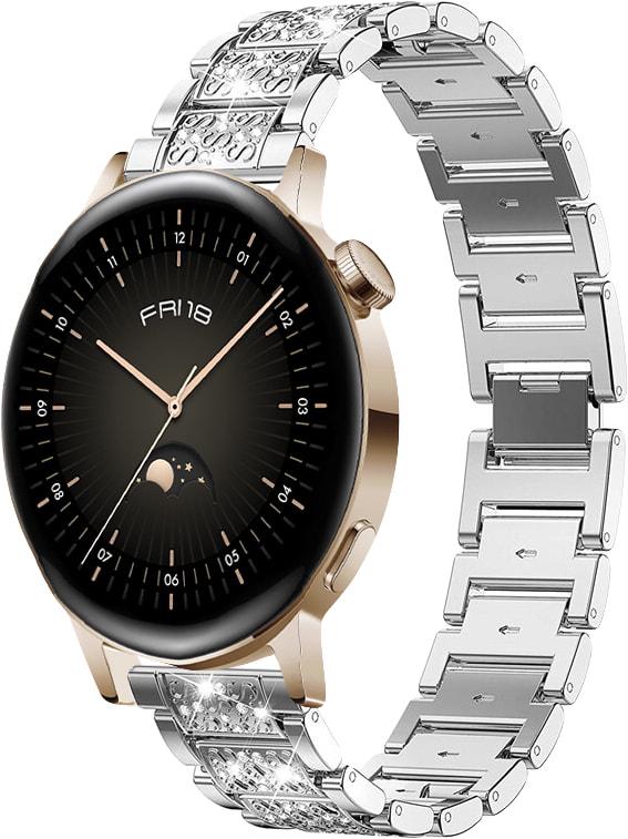 Браслет металлический Glam для Huawei Watch GT3 42 мм Silver (32812-59)
