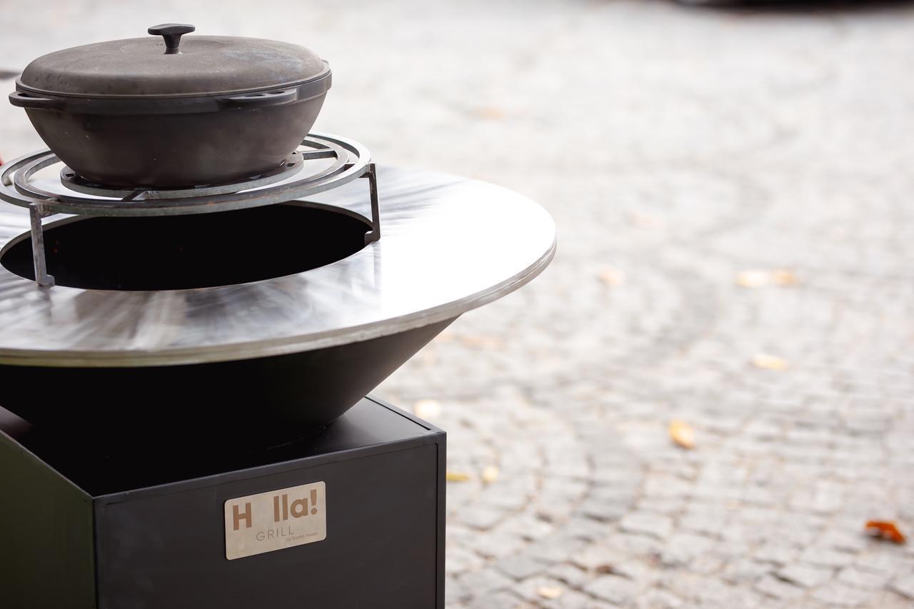 Гриль-мангал барбекю з відкритою тумбою Smoke House Holla Grill Open Black (600005) - фото 7