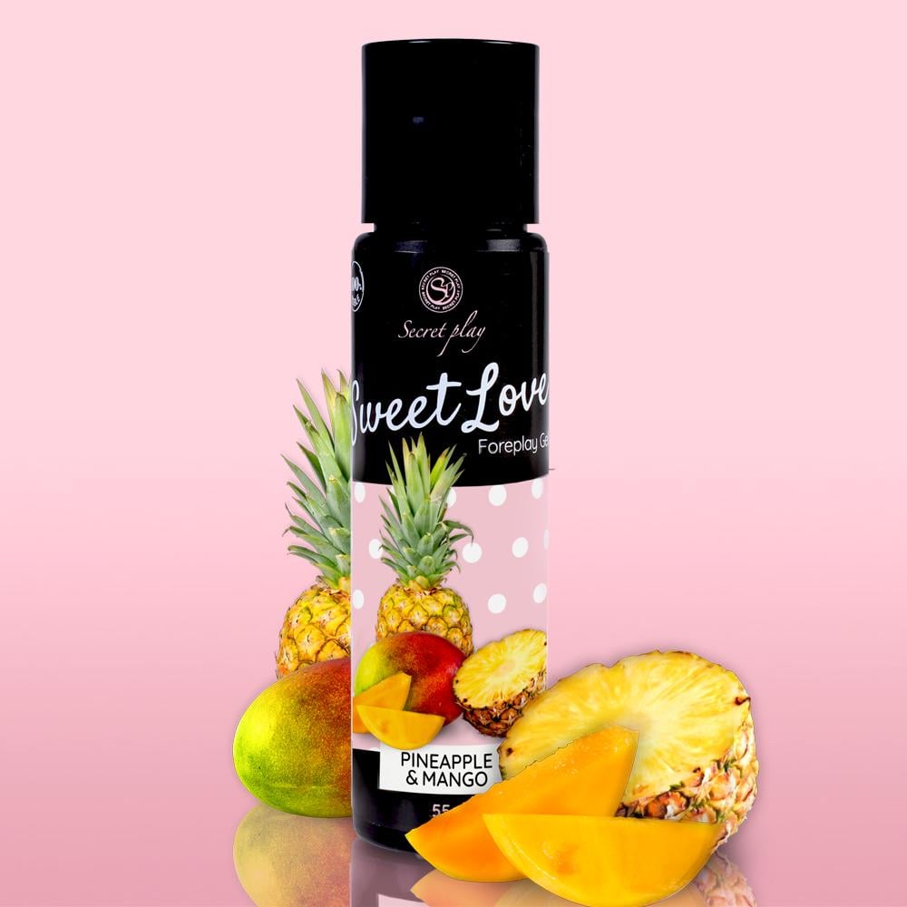 Вкусовой лубрикант Secret Play Mango & Pineapple Gel 60 мл - фото 2
