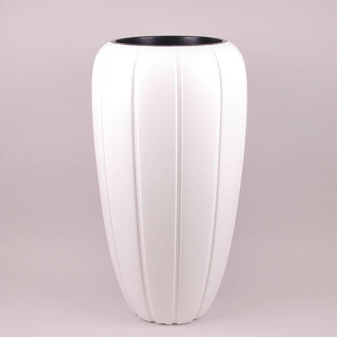 Горшок пластмассовый Flora GAJA с вкладом 75 см 81286 Белый (DR013529)