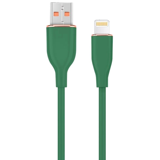 Кабель для зарядки и передачи данных Cablexpert CC-USB2S-AM8PM-1.5M-G, USB Type-A /Lightning, 1,5 м, Зеленый