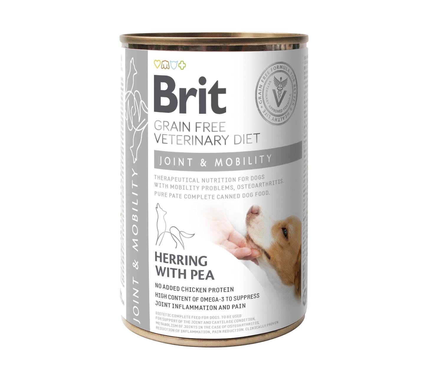Корм для собак вологий Brit VetDiets Joint & Mobility для підтримки здоров'я суглобів 400 г (100271)