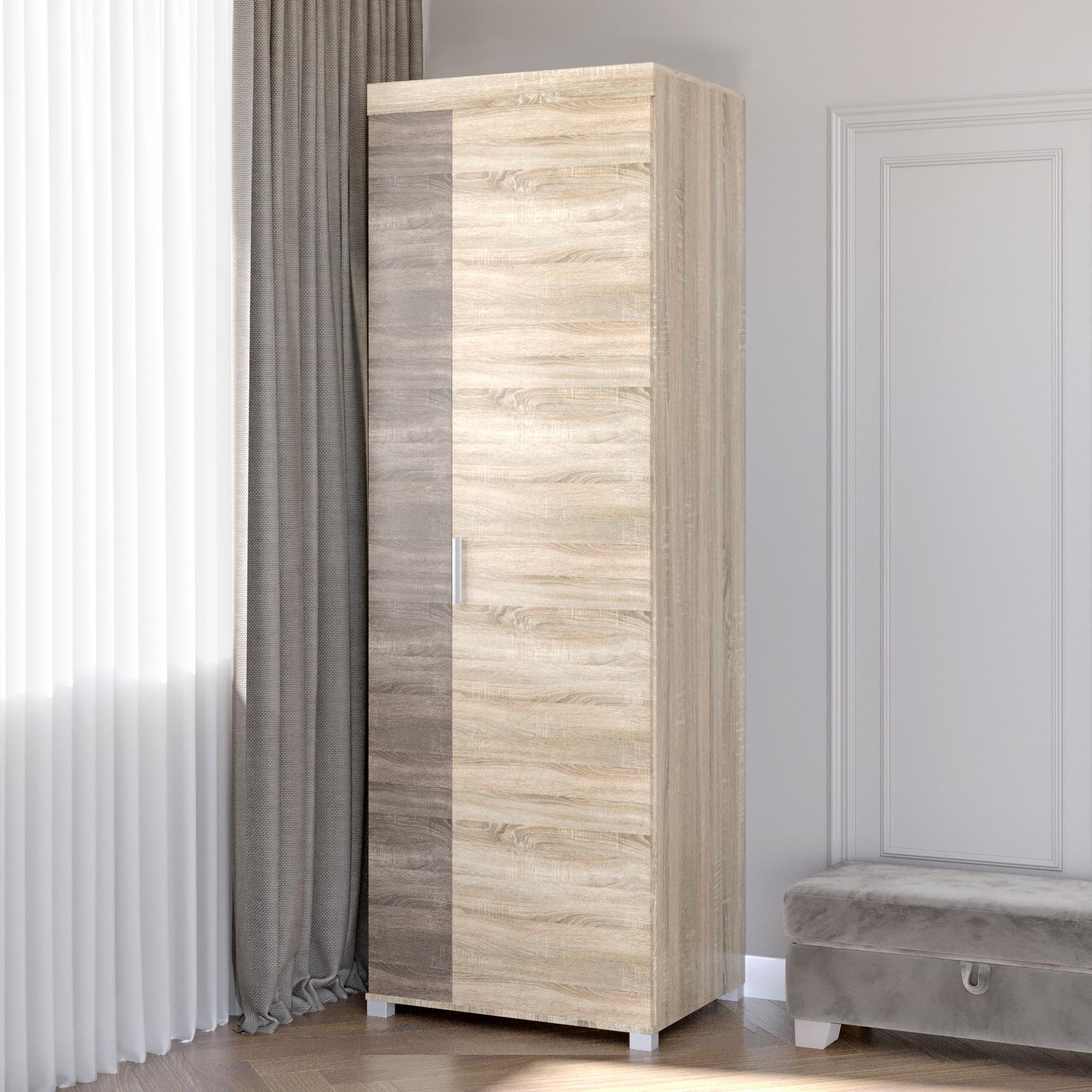 Шкаф для одежды Эверест Британия ШП-3 Дуб сонома/Трюфель (DTM-2304)