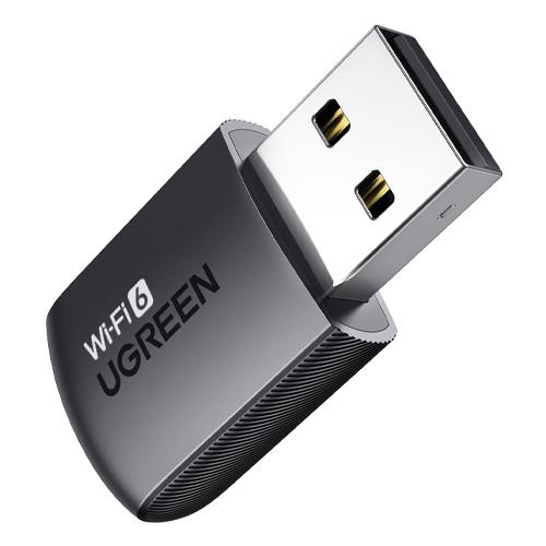 Сетевой адаптер USB Wi-Fi Ugreen CM762 AX900 600 Мб 802.11ax Черный (877415)