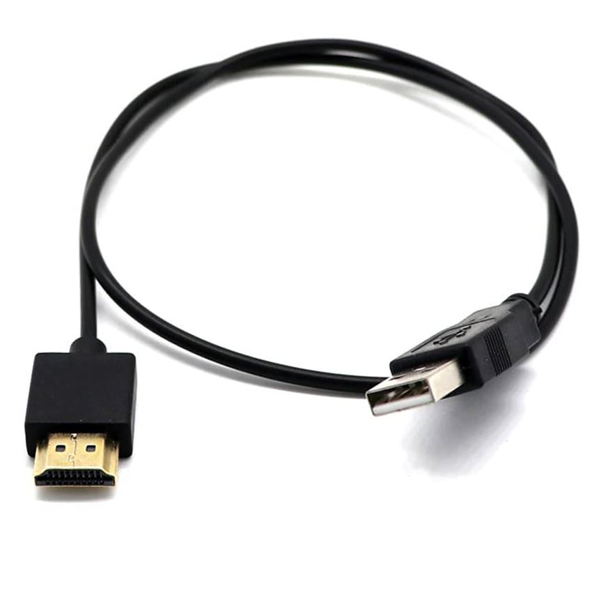 Кабель/перехідник HDMI 2.0 19 Pin USB 50 см Asdomo - фото 2