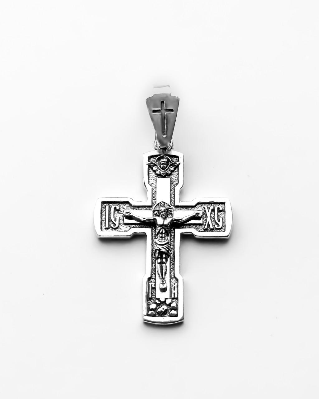 Крестик серебряный из 925 пробы (КДУ- 66)