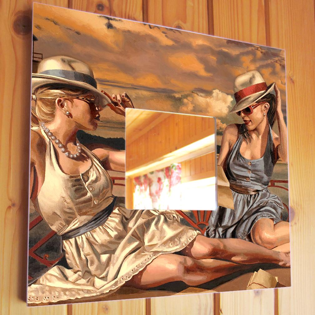 Зеркало декоративное Подружки 260х260 мм (M00010) Зеркало декоративное Подружки 260х260 мм (M00010)