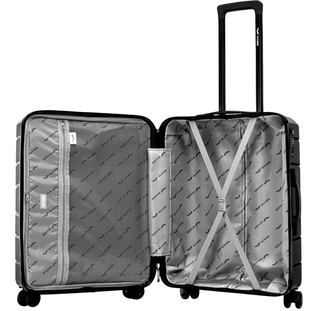 Чемодан полипропиленовый Wings PP06 маленький Черный (Wp00554) - фото 9 Чемодан полипропиленовый Wings PP06 маленький Черный (Wp00554) - фото 9