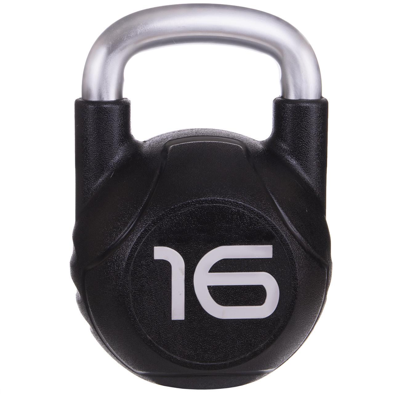 Гиря цільна Zelart TA-2681-16 з поліуретановим покриттям та хромованою ручкою 16 кг (2532858644) Гиря цільна Zelart TA-2681-16 з поліуретановим покриттям та хромованою ручкою 16 кг (2532858644)