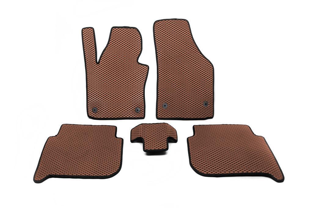Коврики EVA Digital Designs для Volkswagen Touran 2010-2015 гг. этилвинилацетат Коричневый