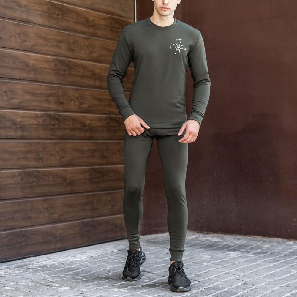 Термокомплект Pobedov Teplo лого ЗСУ S Хакі (13210028) - фото 1 Термокомплект Pobedov Teplo лого ЗСУ S Хакі (13210028) - фото 1