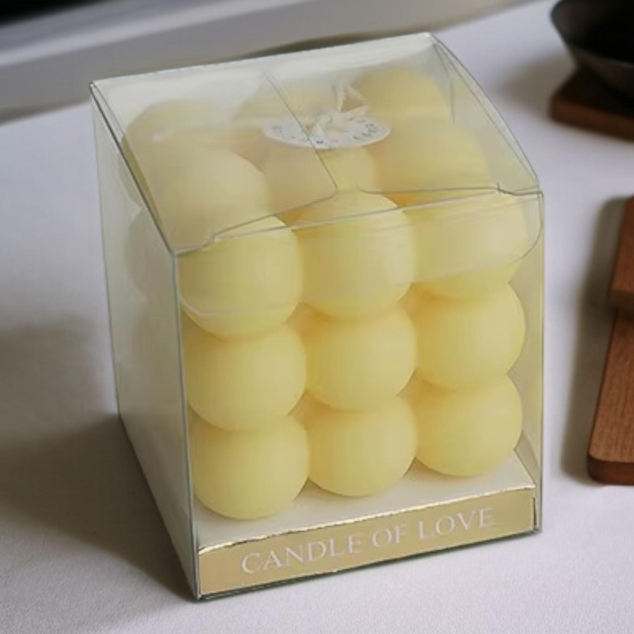 Свічка бульбашково-кубічна Жовта Du Song (00014) - фото 3 Свічка бульбашково-кубічна Жовта Du Song (00014) - фото 3