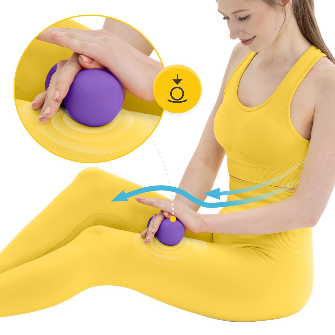 М'яч масажний подвійний 4fizjo Lacrosse Double Ball 6,5x13,5 см Purple (P-5907739314338) - фото 5 М'яч масажний подвійний 4fizjo Lacrosse Double Ball 6,5x13,5 см Purple (P-5907739314338) - фото 5