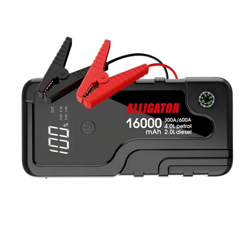 Пусковий пристрій Alligator Jump Starter 300A/600A 16000mAh